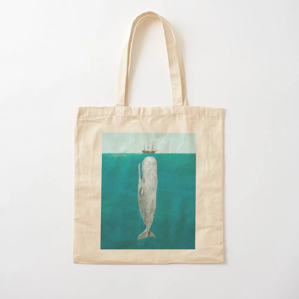 The Whale - Full Length Tote Bag canvas shopping bag bags woman 2025 Custom bag Canvas stote