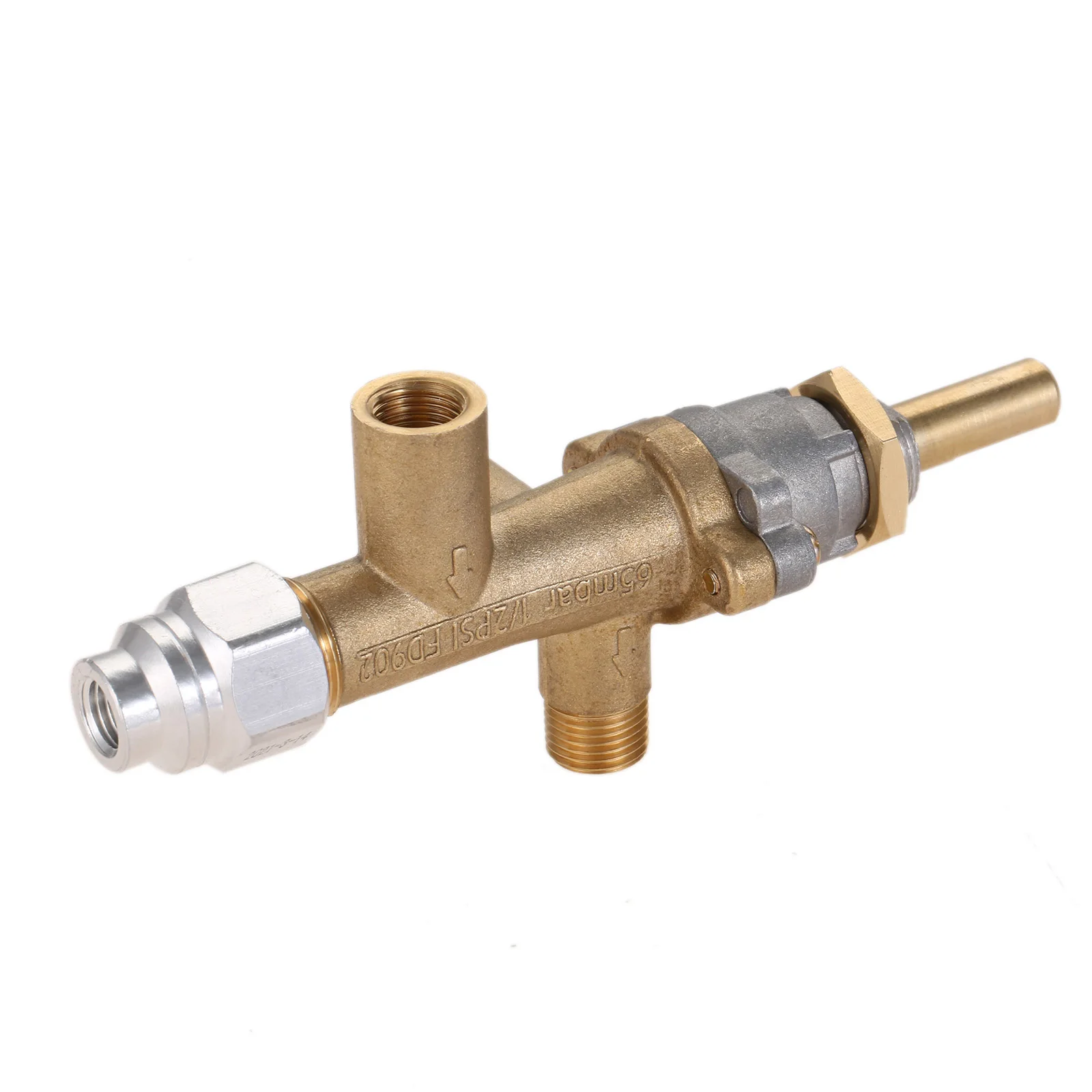1Pc Safety Patio Heater Room Space Heater Main Control Valve with Pilot Port fit for Low Pressure Gas Patio Burner Connection