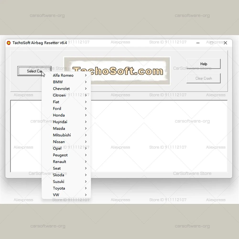 2025 Newest Deleting Crashdata Software Tachosoft Ai-rbag Resetter V6.4 From ECU Dumps with 450 Ai-rbag ECU Models Eprom Mcu Car