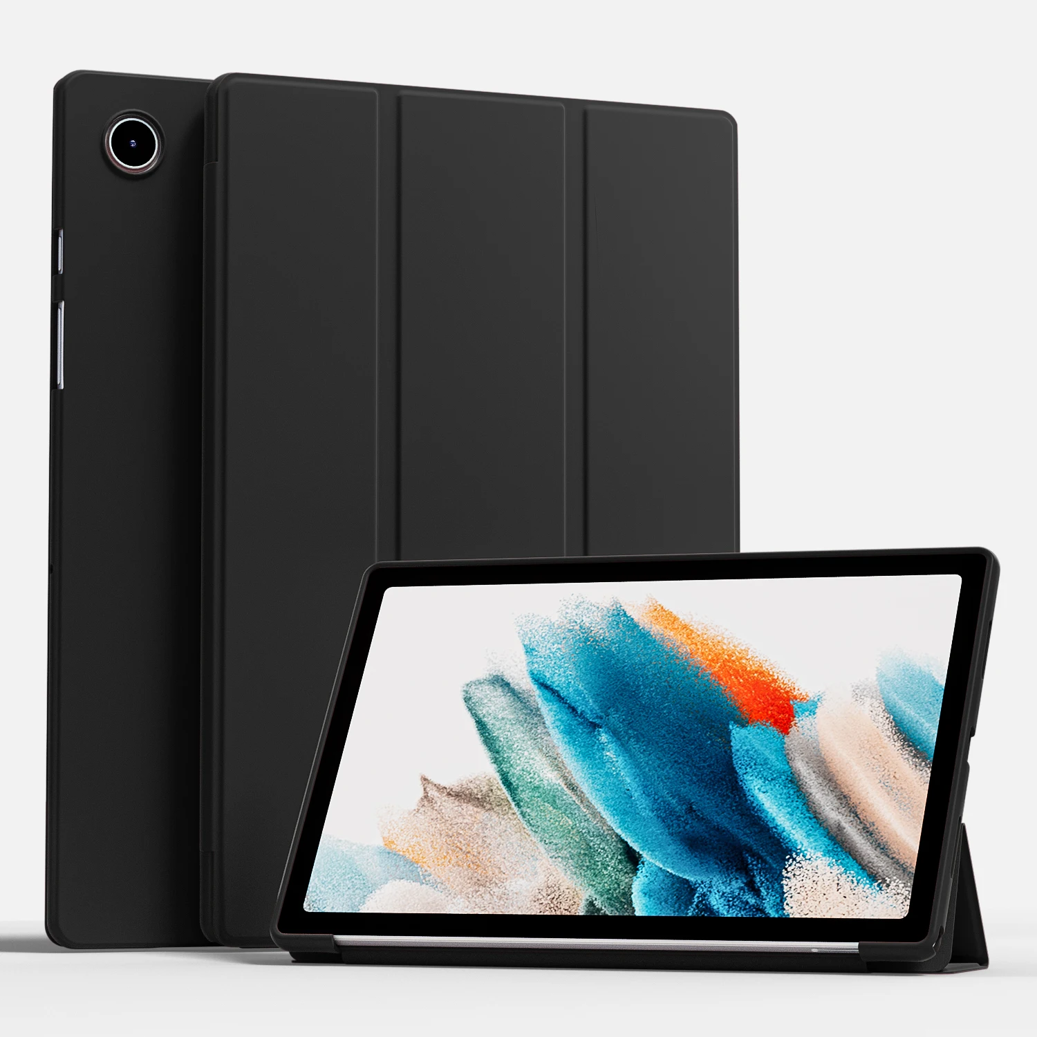 حافظة ثلاثية الطي لهاتف سامسونج جالاكسي تاب A8 2021 X205 X200 غطاء لوحي لهاتف سامسونج تاب A8 10.5 SM-X200 SM-X205 #2