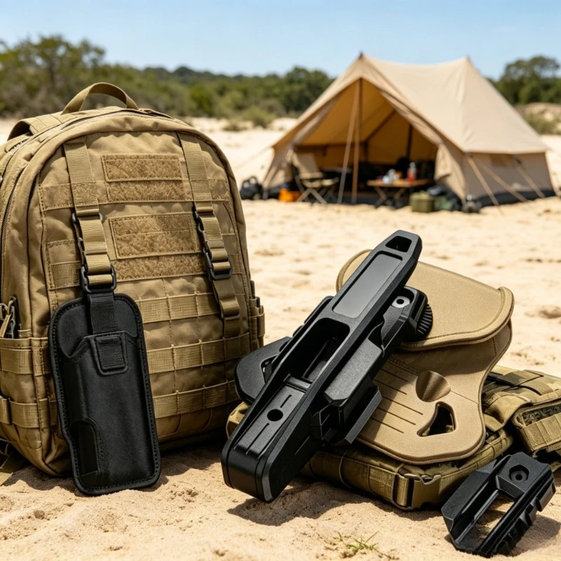 

Hunting Pistol Holster Tactical Nylon Belt Case Fits 9mm/40/357 Double Stack Guns