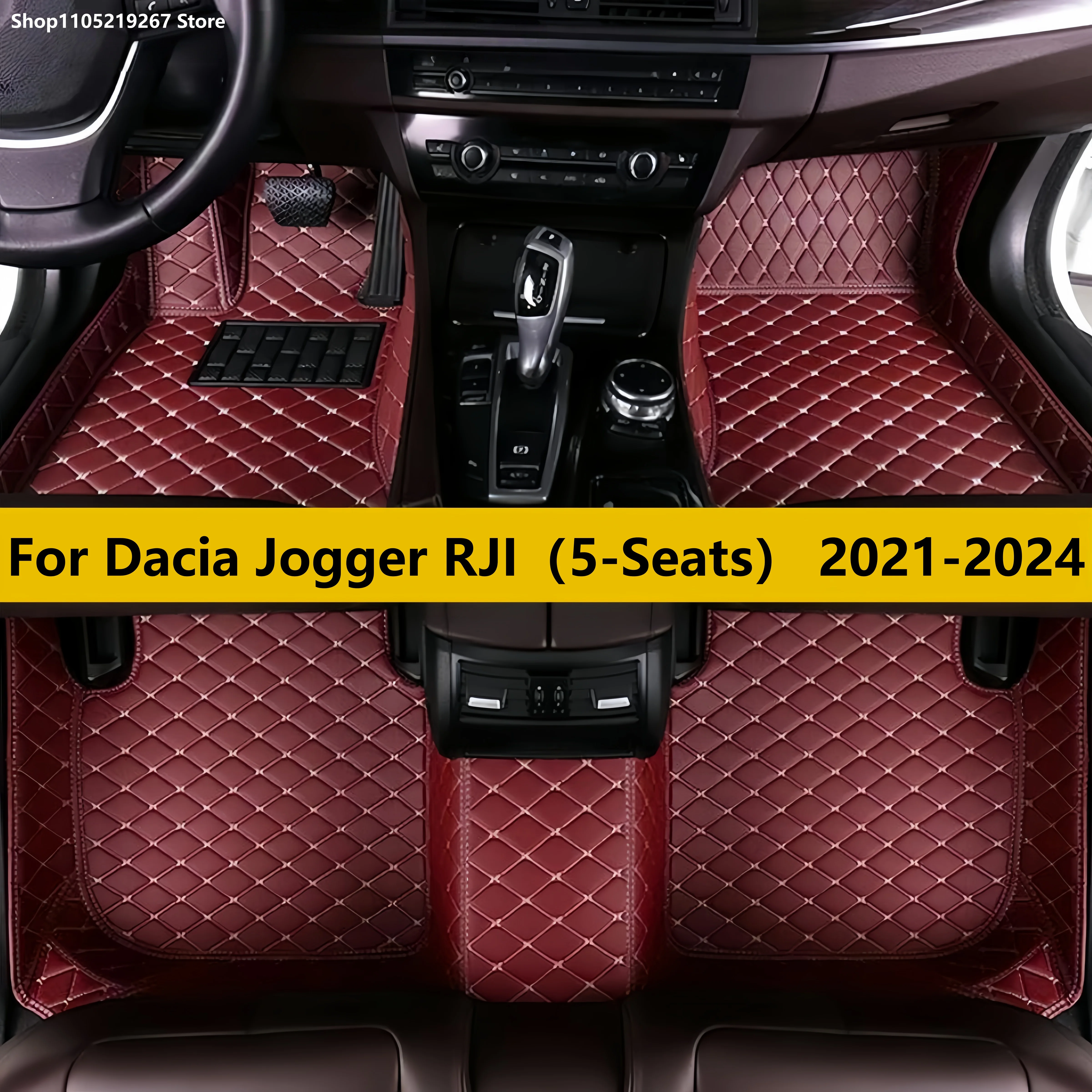 

Car Floor Mats For Dacia Jogger RJI（5-Seats）2021 2022 2023 2024 Auto Front Rear Row Full Set Carpet Pads Foot Mat