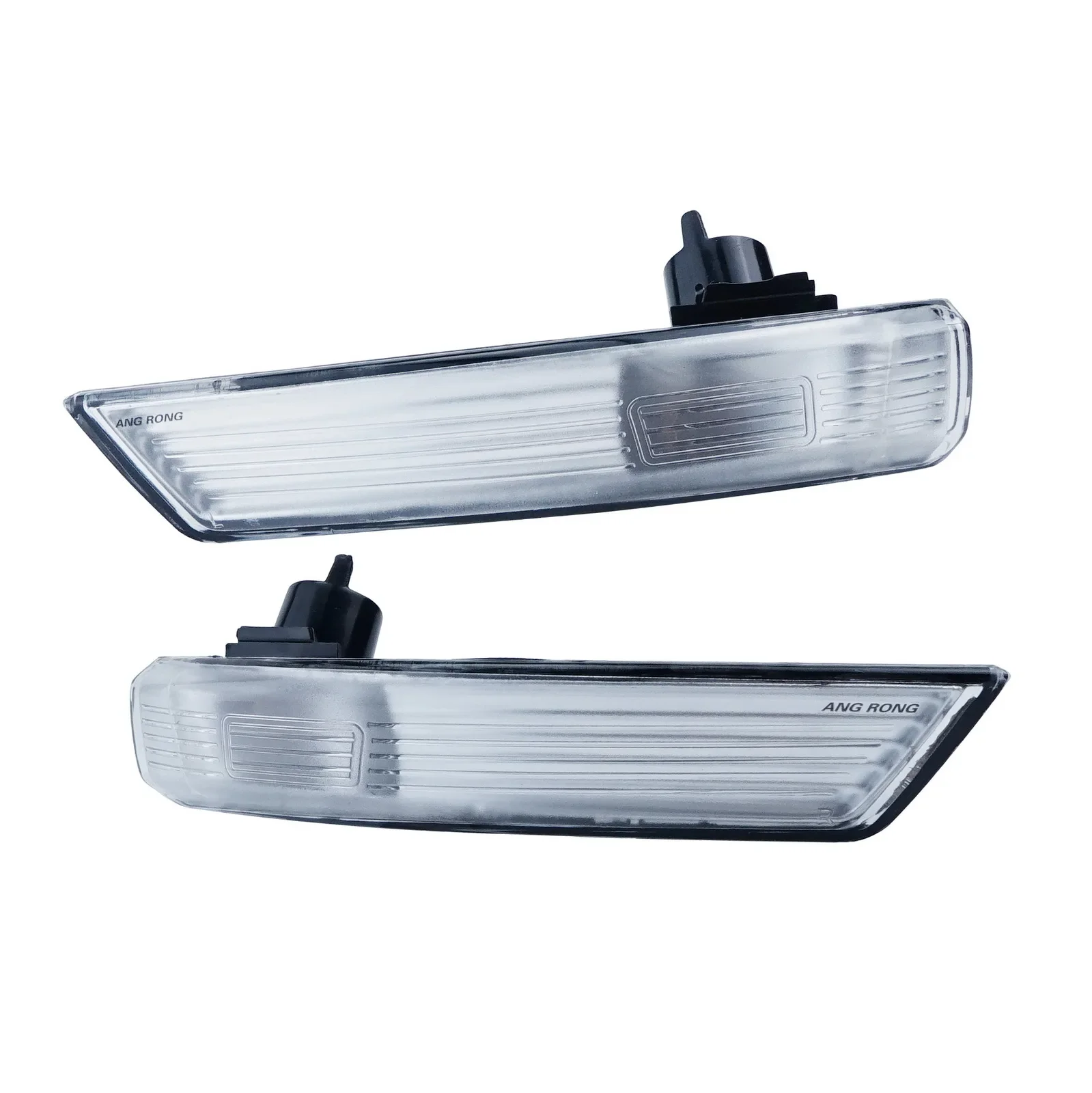 ANGRONG US Pair L&R Side Wing Door Mirror Turn Signal Light For Ford Focus MK2 MK3 2008-2017 Mondeo MK4 2010-2014 No Bulbs view 2