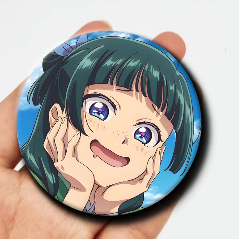 Cartoon Character Māomāo Soft Button Pin Tinplate Badge Anime Sayori Brooch Creative Badge