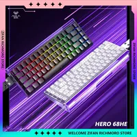 New AULA HERO 68HE RGB Wired Magnetic Switch Gaming Keyboard E-sports Game Mechanical Keyboard Ergonomics Customize Accessories