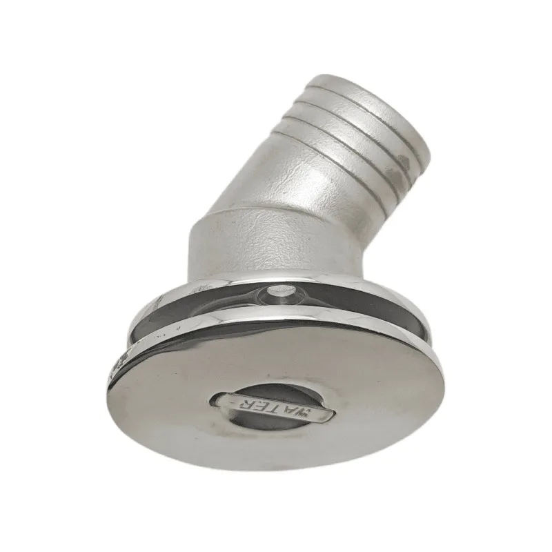38mm Boat FUEL Deck Fill/Filler with Keyless Cap, 316 Stainless Steel Hardware Angled Neck for Boat Yacht Caravan
