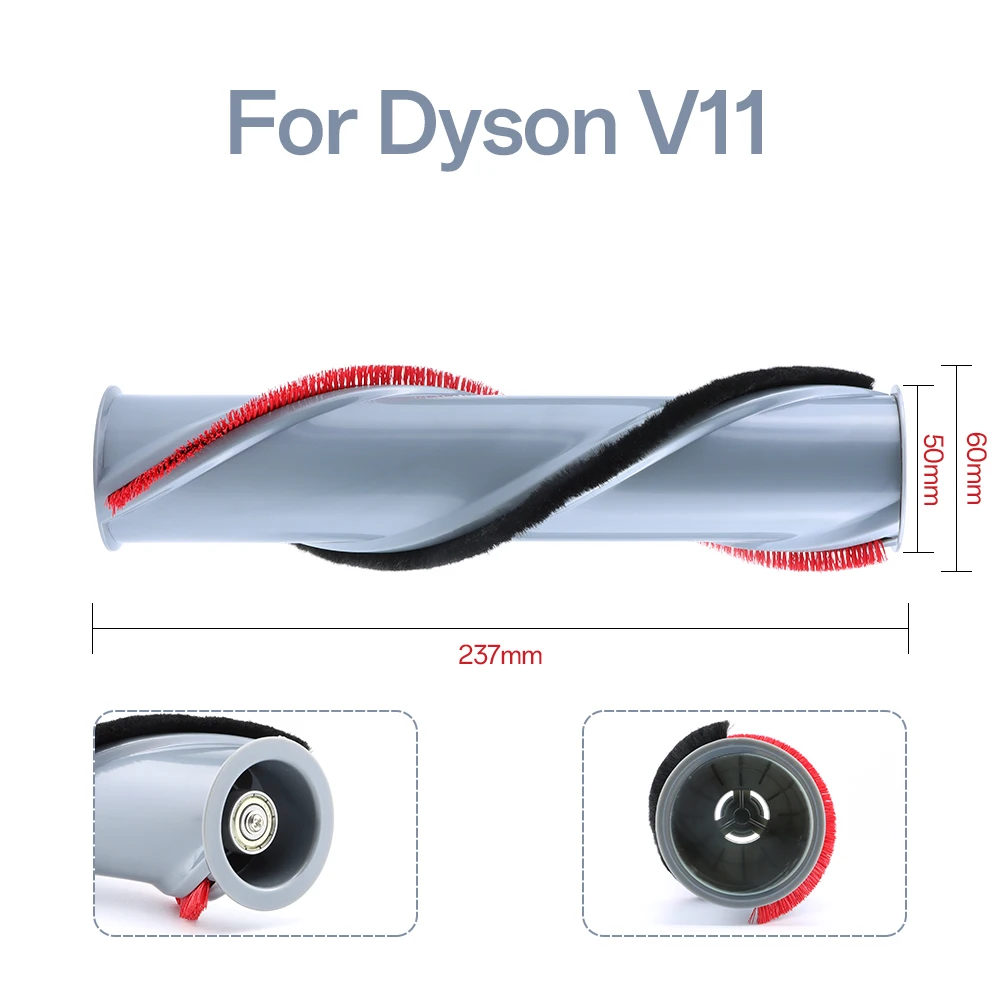 Roller Brush For Dyson V6 V8 V10 V11 Cordless Vacuum Cleaner Replacement Soft Roller Brush Carpet Brushroll Bar Spare Part