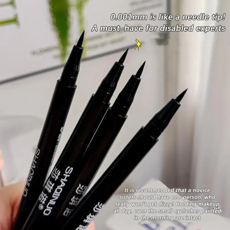 Quick-dry Eyeliner Pencil Makeup Long Lasting Smooth Matte Eye Liner Waterproof Anti Smudge Liquid Eyeliner Pen Eyes Cosmetics