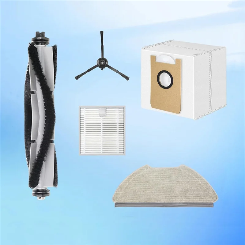 

AEE3-For Airrobo T20 Robot Vacuum Cleaner Main Side Brush Hepa Filter Mop Cloth Dust Bags Replacement Accessories