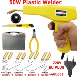 50W Plastic Welding Machine Car Bumper Repair Kit Hot Stapler Hot Air Gun Crack Repair for Removing Body Dent Cracks