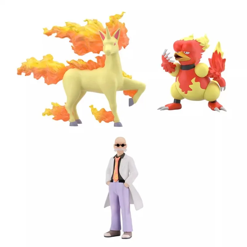 In Stock Bandai Shokugan Pokémon Scale World Katsura&Gallop&Boober Anime Action Figure Toy Gift Model Collection Hobby