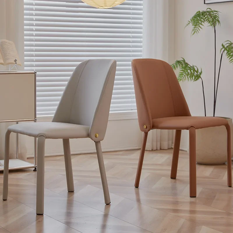 Minimalist Light Luxury Dining Chairs Simple Hotel Restaurant Back Chair Nordic Home Office Learning Leisure