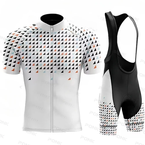 Imagen 1 del producto Nuevo Conjunto de Jersey de ciclismo para hombre, ropa de ciclismo de manga corta transpirable, verano 2023