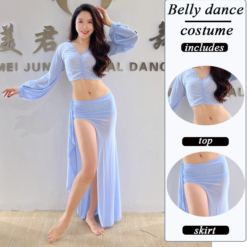 Women's Belly Dance  Costume Set Spring  Summer New Sportswear Sexy  Royal  Palace  Dress Set Oriental Dance Performance Costume