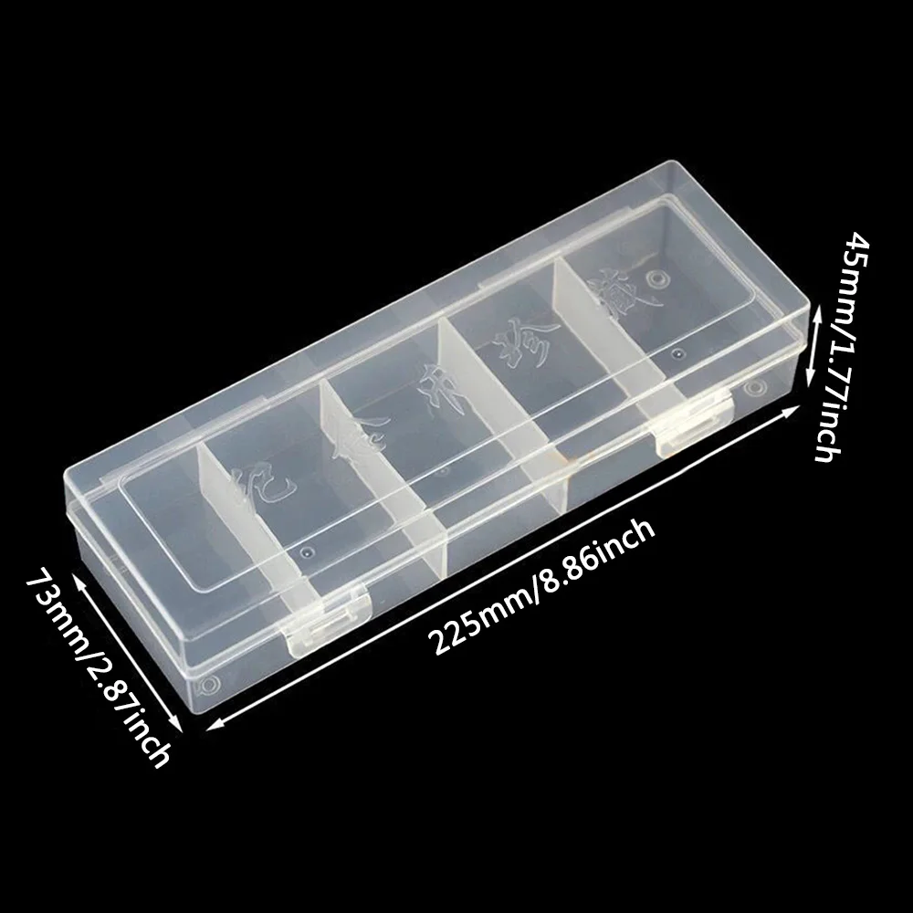 Coin Storage Box Clear Collection Display Case Smally Items Organization Home Storage Protection Rectangle Plastic Containers