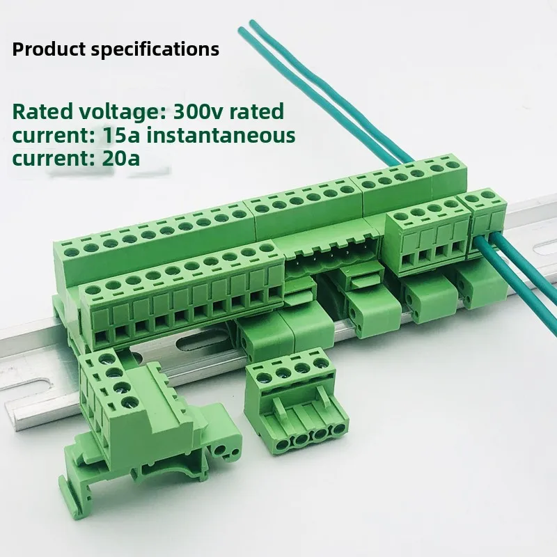 

Solder-free butt 2EDG-UKR-5.08mm plug-in terminal 35mm guide rail plug-in terminal 2P16P