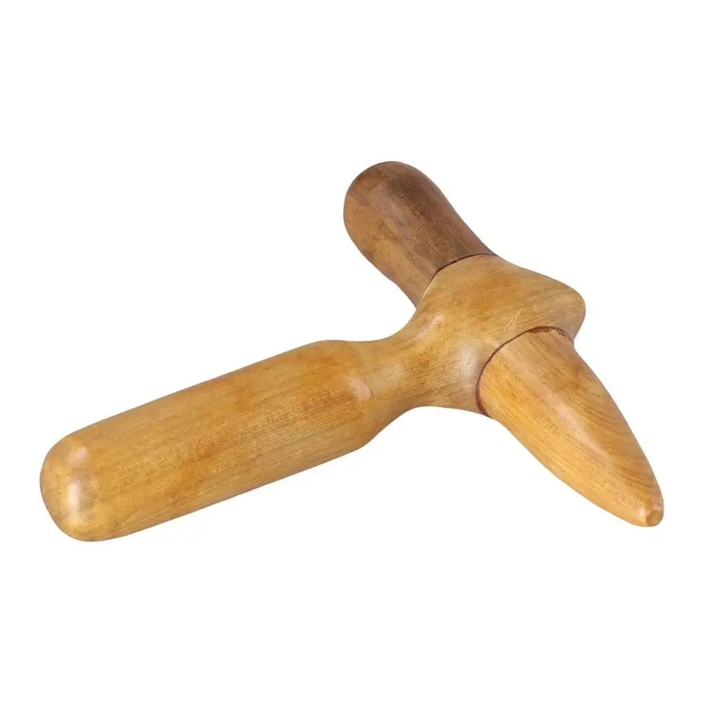 

Portable Sandalwood Cross Hammer Soreness Relief Trigger Point Reflexology Massager Tool Muscle Relaxation Wooden Gua Sha Travel