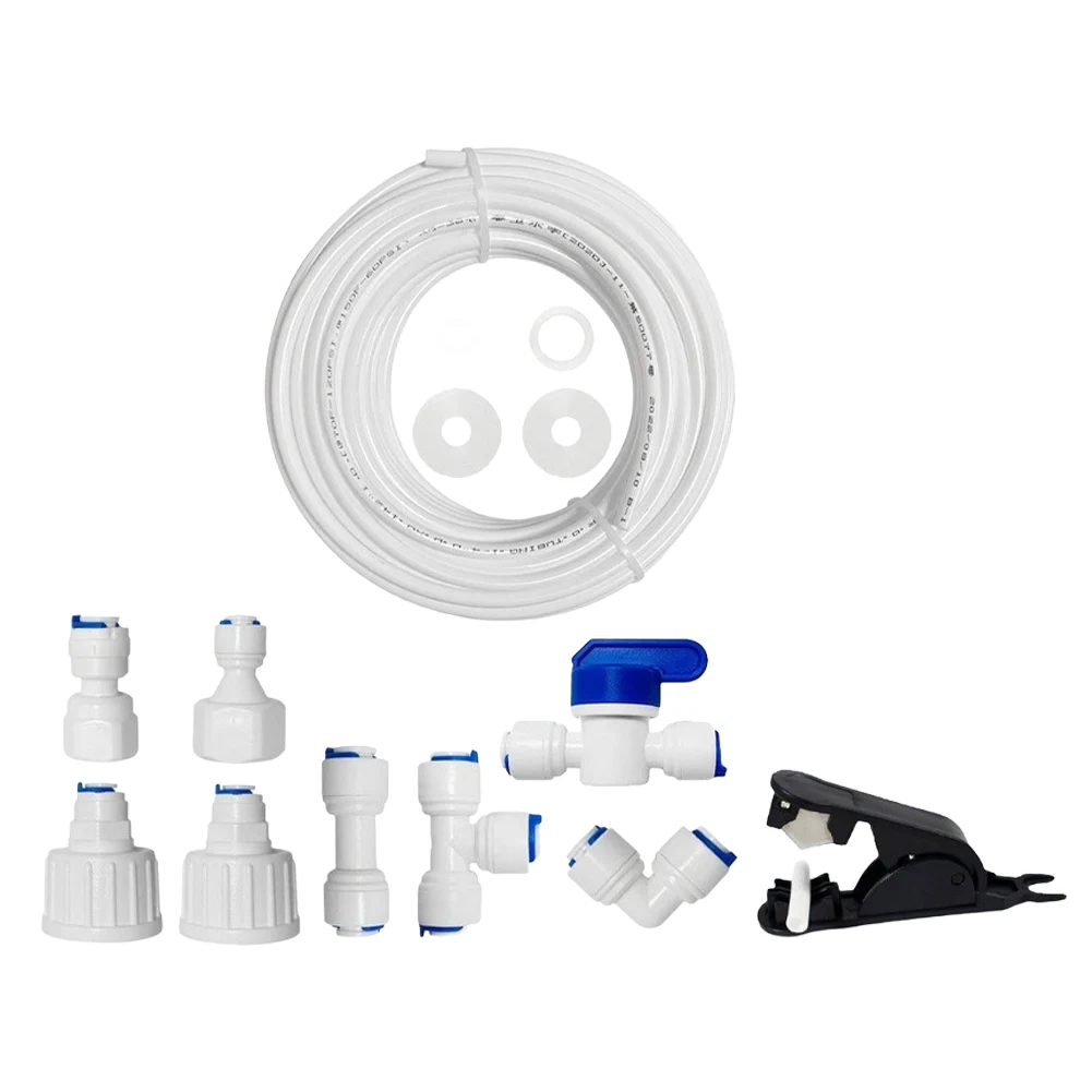 Plastic Water Supply Tube 15M with Quick-Connect Fittings Designed for Refrigerator and RO System Installation