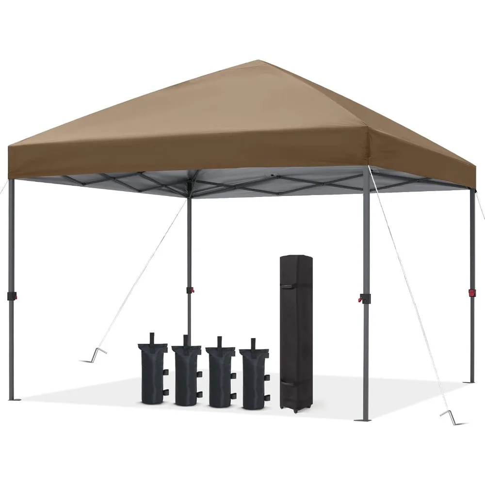 

ABCCANOPY Outdoor Easy Pop Up Canopy Tent 10x10 with 4 Sandbags, Khaki Carpas Para Eventos Para Bodas