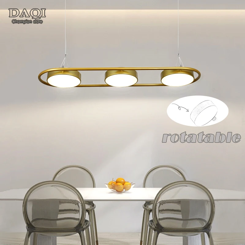 

Modern oval kitchen LED light study room rotatable chandelier home decoration ceiling chandelier hotel lighting chandelier