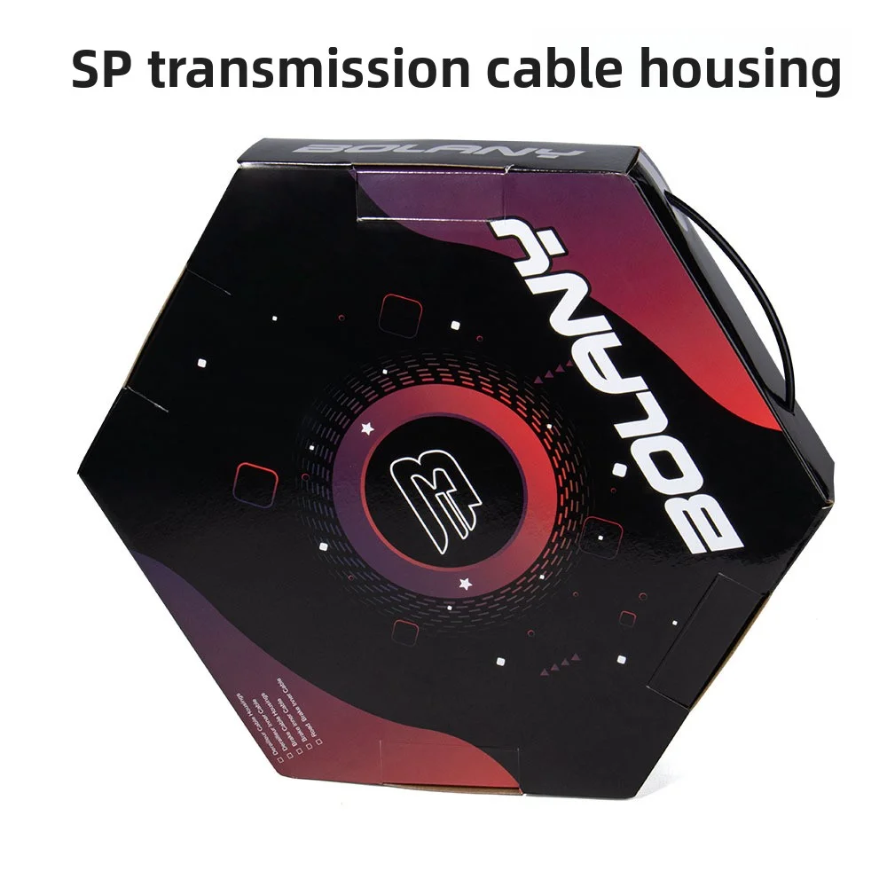 bolany Box Packed Teflon Polished Bicycle Brake & Shift Cable Housing, Stainless Steel Inner Core Wire for Mountain Road Bike