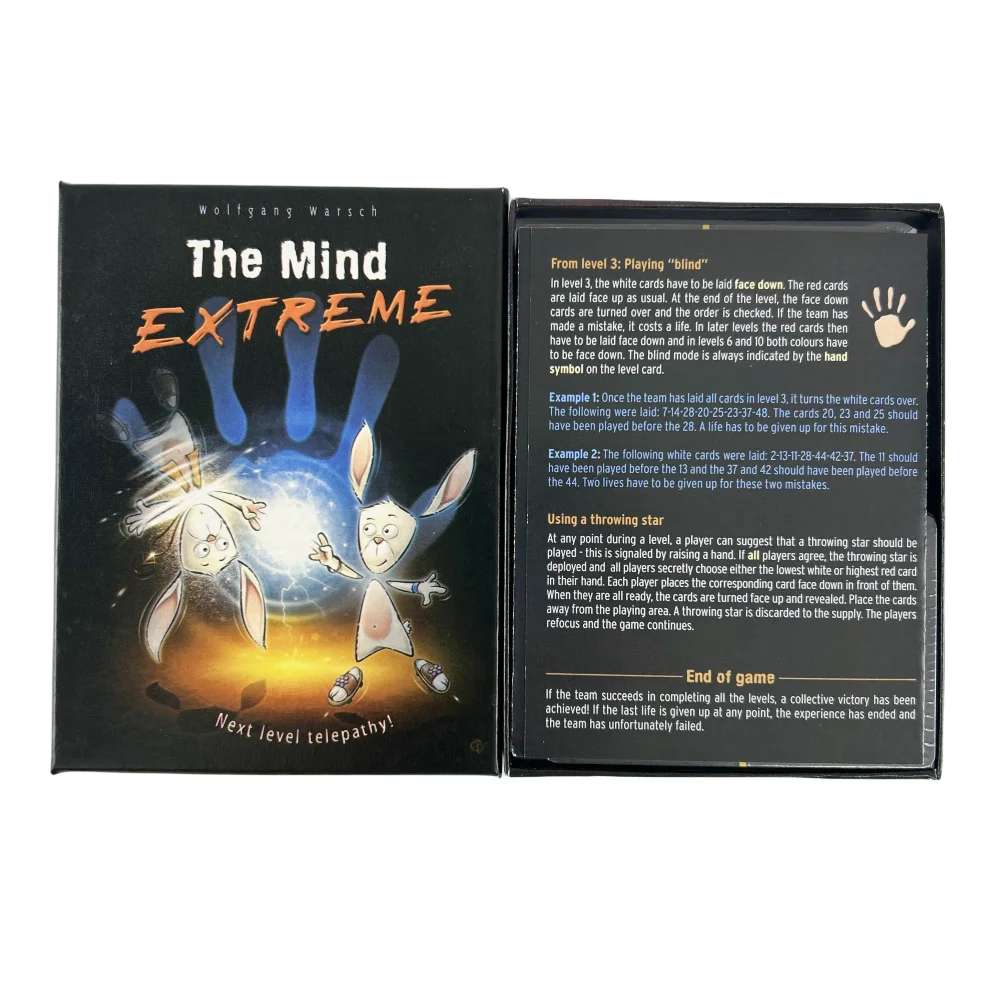 The Mind Extreme Card Game 1 2 3 Puzzle Board Game Team Experience Interactive Party Game | Ages 8+ | 2-4 Players