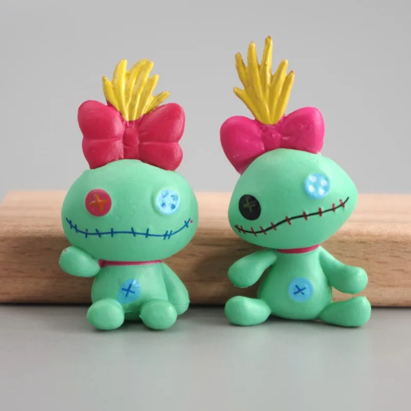 Boneco Disney Lilo & Stitch Scrump, Material DIY para Patch, Ímã de Geladeira, Ornamento de Mesa