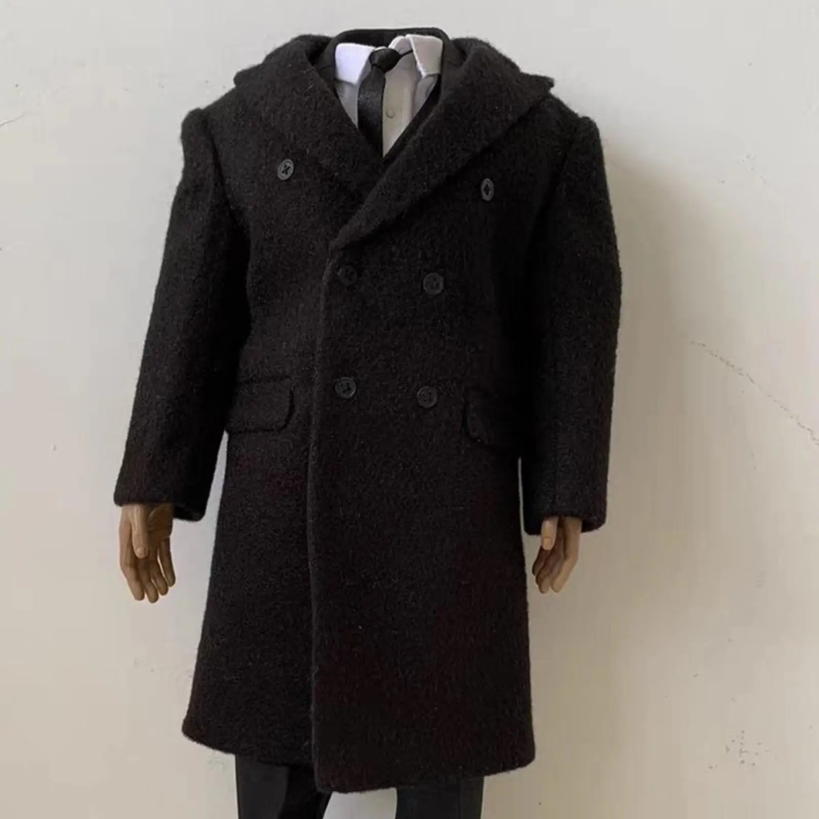 

1/6 Figure Long Coat Miniature Figure Costume for 12'' inch Figure Figures