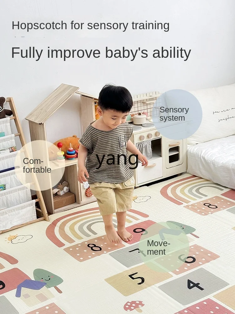 CX Baby Crawling Mat addensato Baby Living Room Home Climbing Pad pieghevole Non tossico cuciture inodore