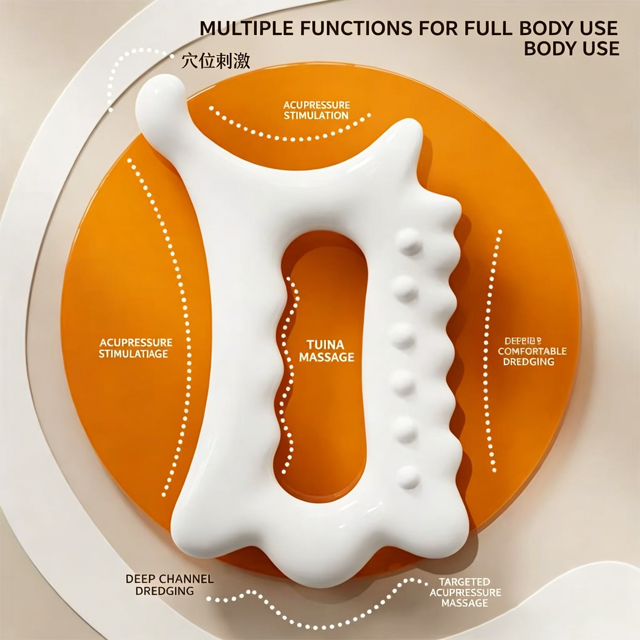 Body Shaping Non Ceramic Facial Muscle Pulling Eye Acupoint Massage Stick Body Sculpture Meridian Brush Stomach Pushing Scraper