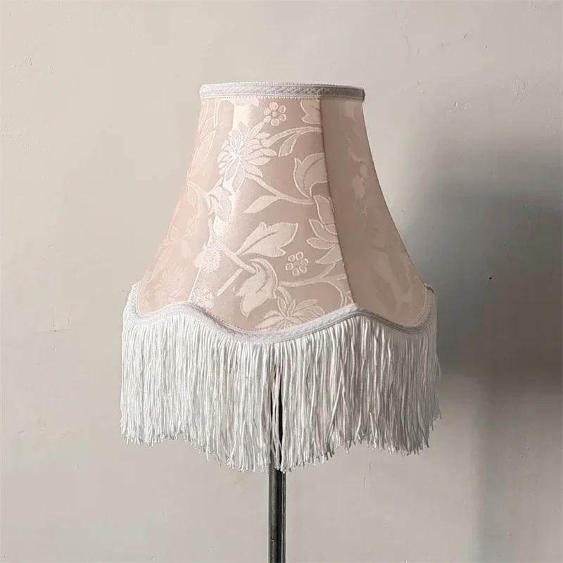 Flower Tassel Lampshade Creative Bedside Woven Lampcovers for Table Lamp European Style Handmade Lighting Accessories