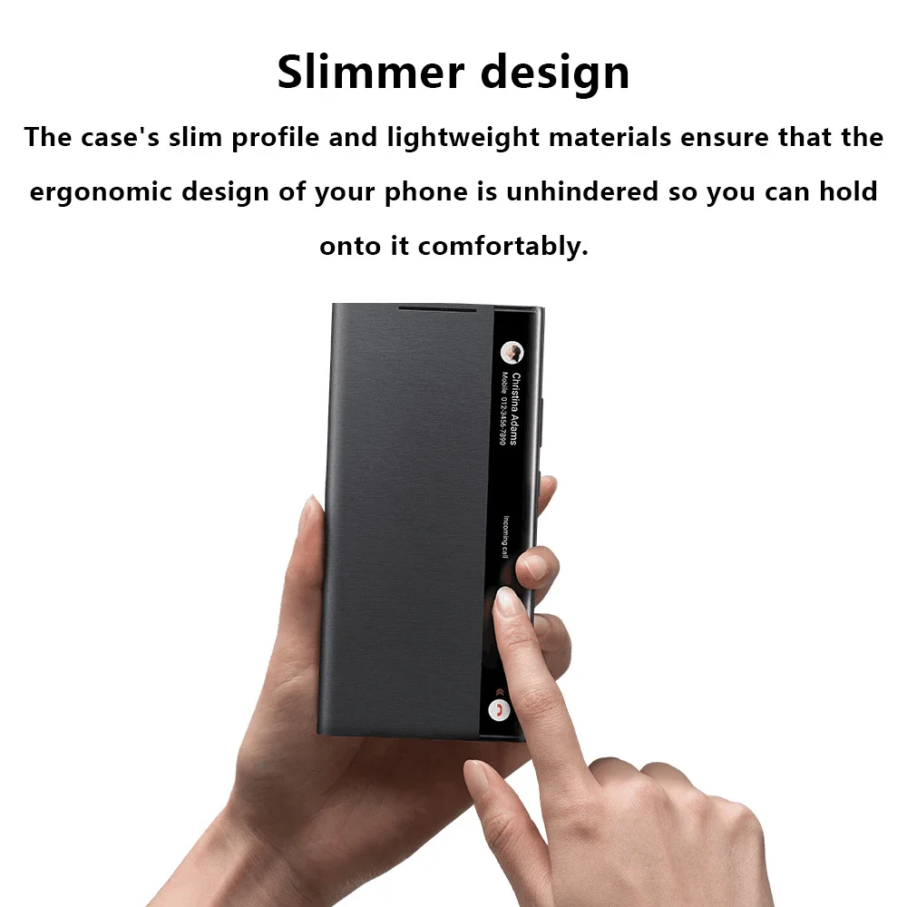 Oryginalne etui z klapką do Samsung Galaxy Note20 Ultra S-View Wysokiej jakości skórzane etui do Note20Ultra Protector Shell & Box — zdjęcie produktu 4