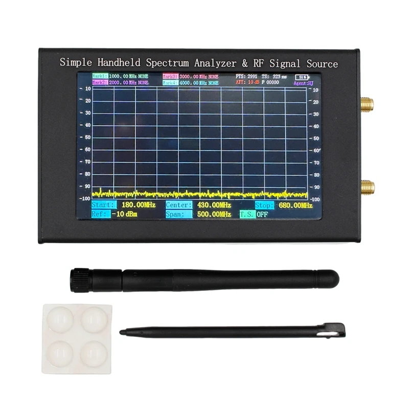 

ZQ6 Handheld Spectrum Analyzer With RF Signal Source, 4.3 Inch Touch Screen, 35Mhz-6000Mhz 6G Coverage