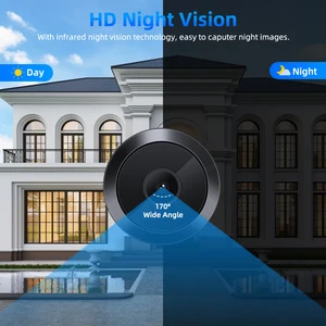 Awapow Tuya 170 ° Magic Eye View 170 ° Großwinkel Video Bell 2,4 g/5g WiFi Mini Kamera Nachtsicht 1080p Neue Bewegungserkennung 12 Hauptverkaufskamera Secret Spy - №12