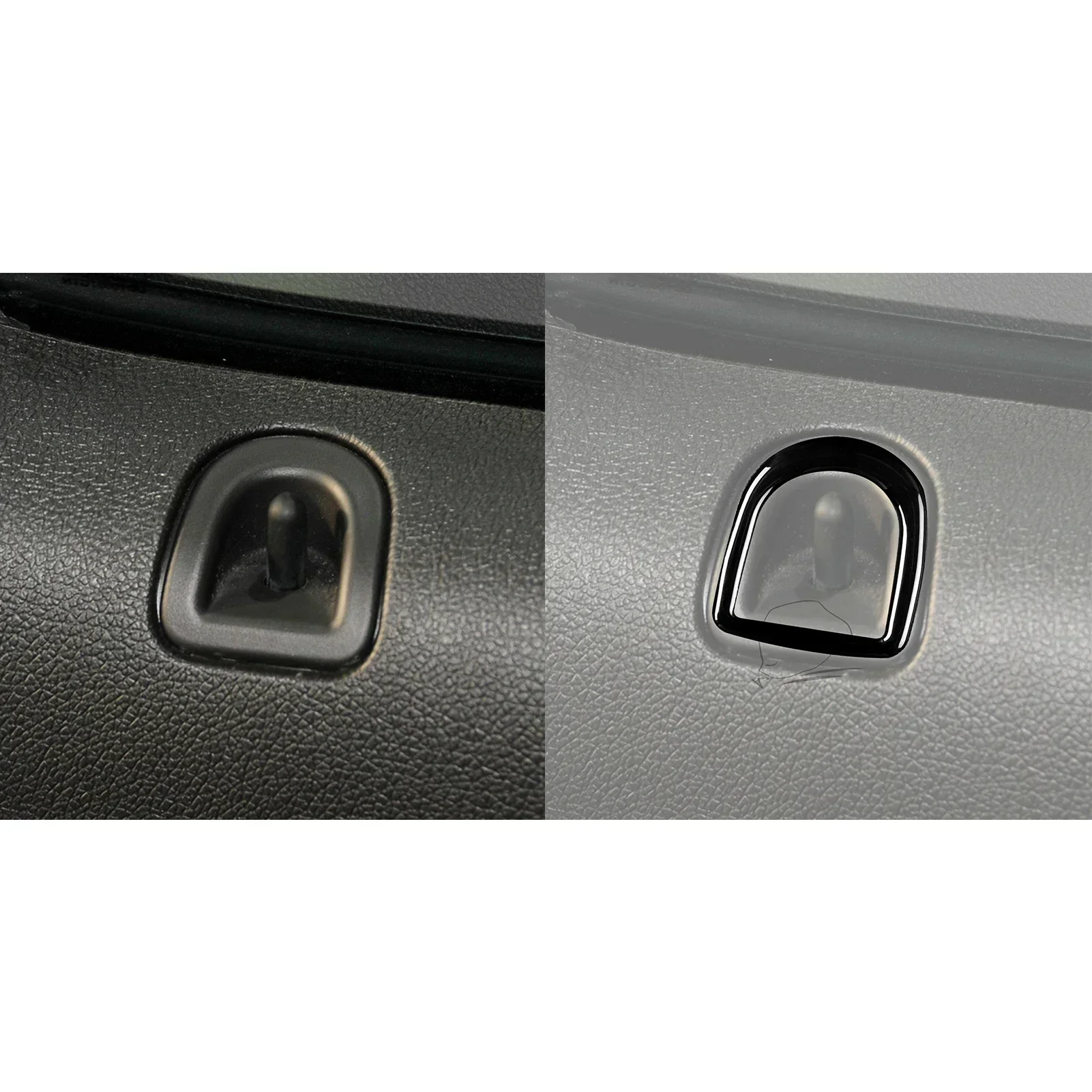 For Ford Mustang 2005 2006 2007 2008 2009 Accessories Car Black Interior Door Locks Trim Sticker Plastic Decoration