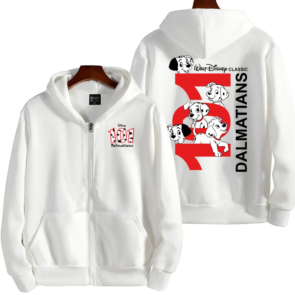 101 Dalmatians Anime – sweat à capuche avec fermeture éclair pour hommes et femmes, pull-over pour couple, haut de sport d'extérieur, nouvelle collection printemps et automne, livraison gratuite