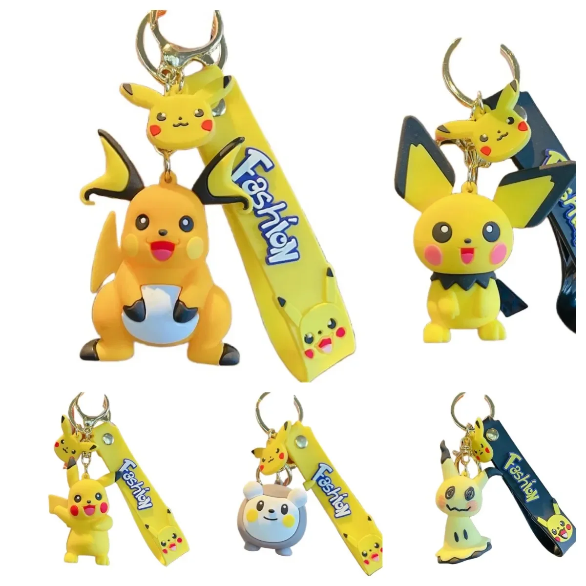 Kawaii figurka Anime Pokemon Pikachu broszka Psyduck ładny plecak góry od sukienek ozdoby przypinki zabawki dla dzieci