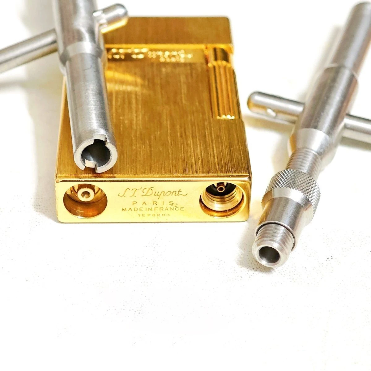 Feuerzeug-Gasventil-Reparaturwerkzeug aus Edelstahl für Dupont L2 Gatsby Typ, kratzfreier Doppelendschlüssel, einteiliger Schraubenschlüssel, Demontage-Gadgets