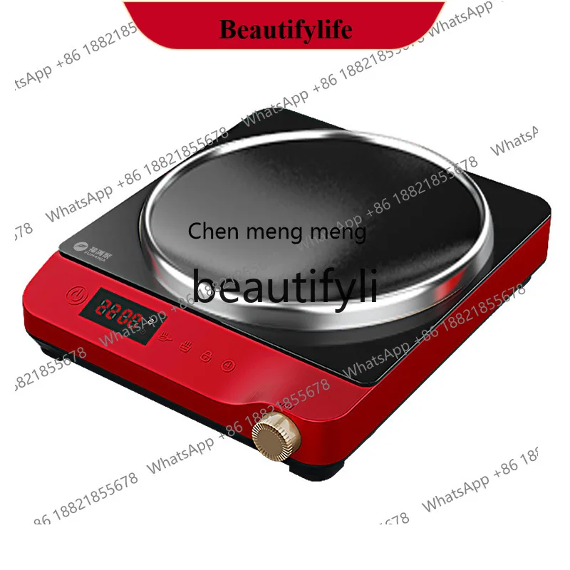 

AB02 Concave Induction Cooker Single Burner Household High Power Stir-fry Black Crystal Panel