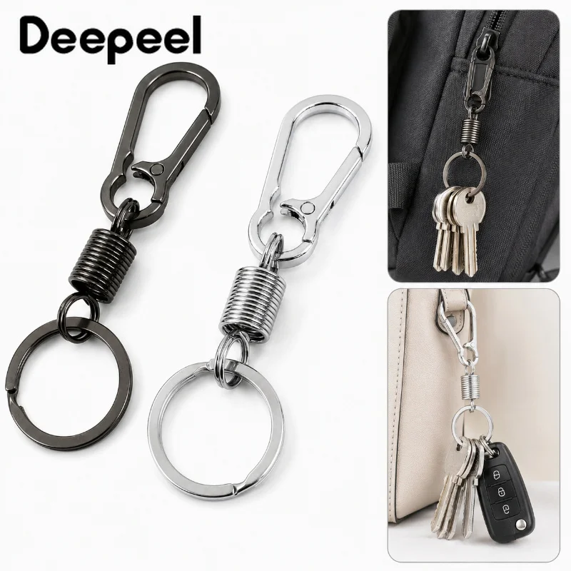 5/10Pcs 103mm Metal Carabiner Clips Belt Buckel Key Ring Backpack Spring Snap Hook Handbag Keychain Connect Loop DIY Accessories