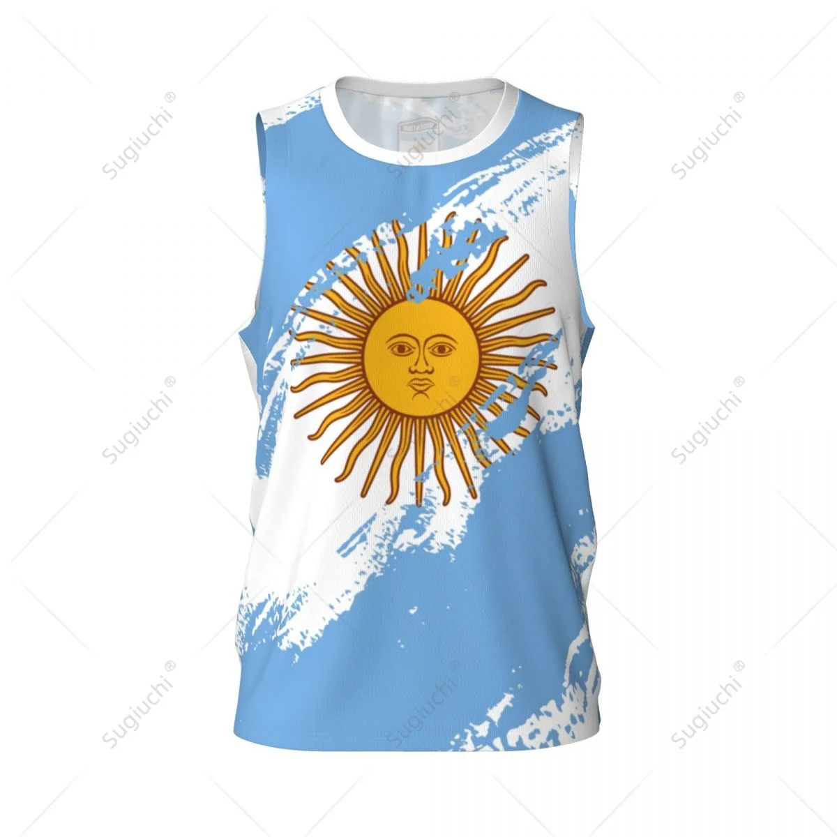 Uomo basket sport Argentina Flag Running Fitness multifunzione Jersey camicia senza maniche nome personalizzato Nunber Exclusive