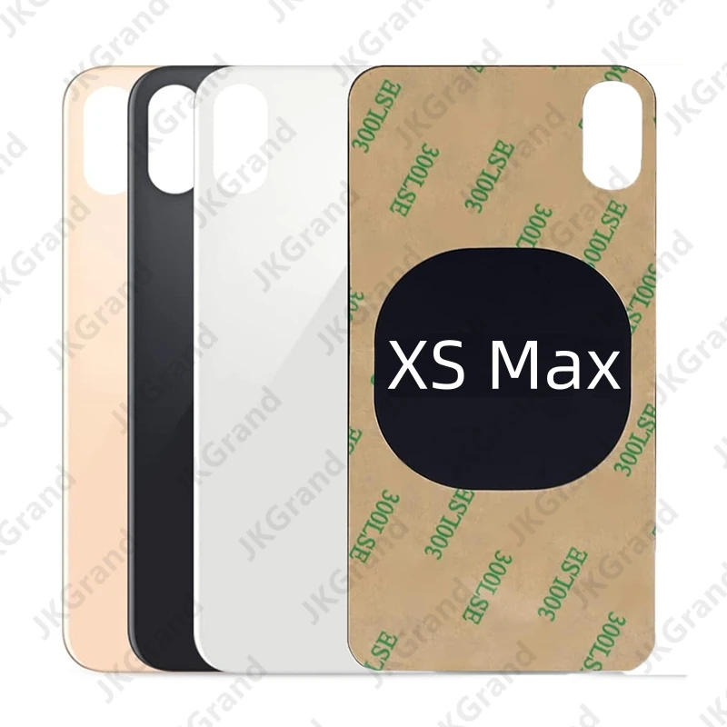 

For iPhone XS Max Back Glass Panel Battery Cover Replacement Parts optimal quality Big Hole Camera Rear Door Housing Case Bezel