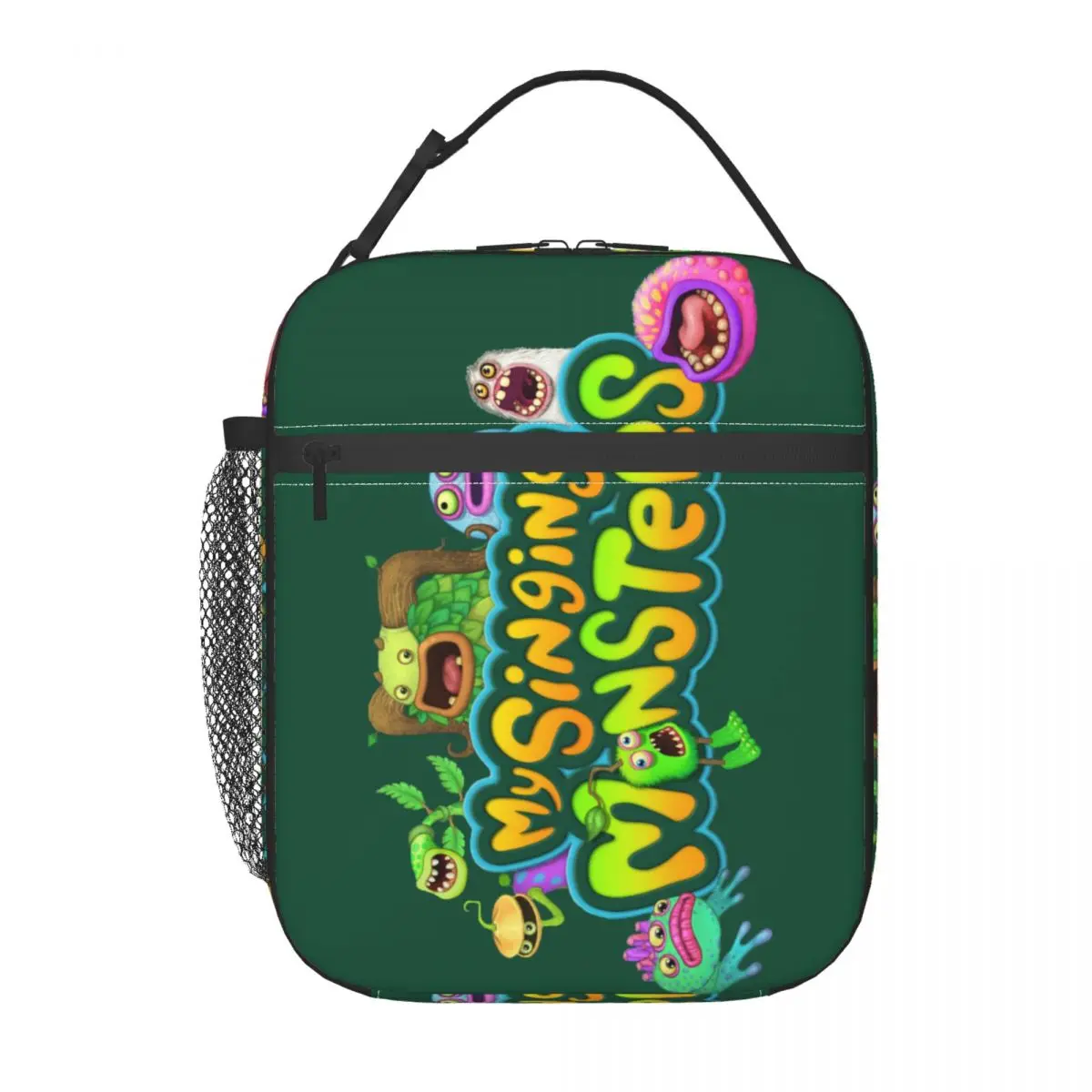 My Singing Monsters Thermal Insulated Lunch Bag Women Resuable Lunch Tote for Outdoor Picnic Storage Food Box