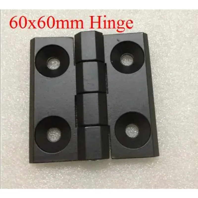 10PCS 6060 60mm X 60mm Black alloy Hinge Cabinet Box Industrial Hinge