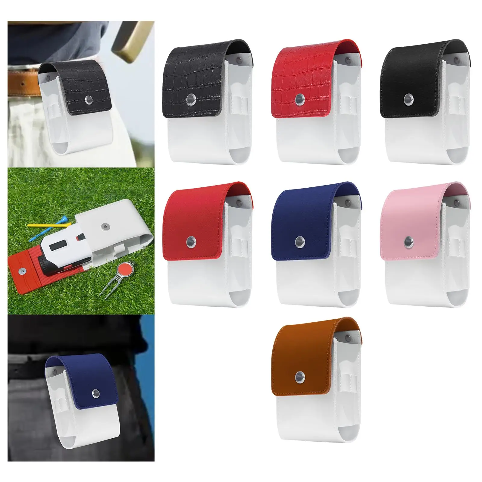 

Golf Rangefinder Case Adults Pouch Golf Range Finder Storage Bag PU Leather Golf Range Finder Storage Bag Golfer