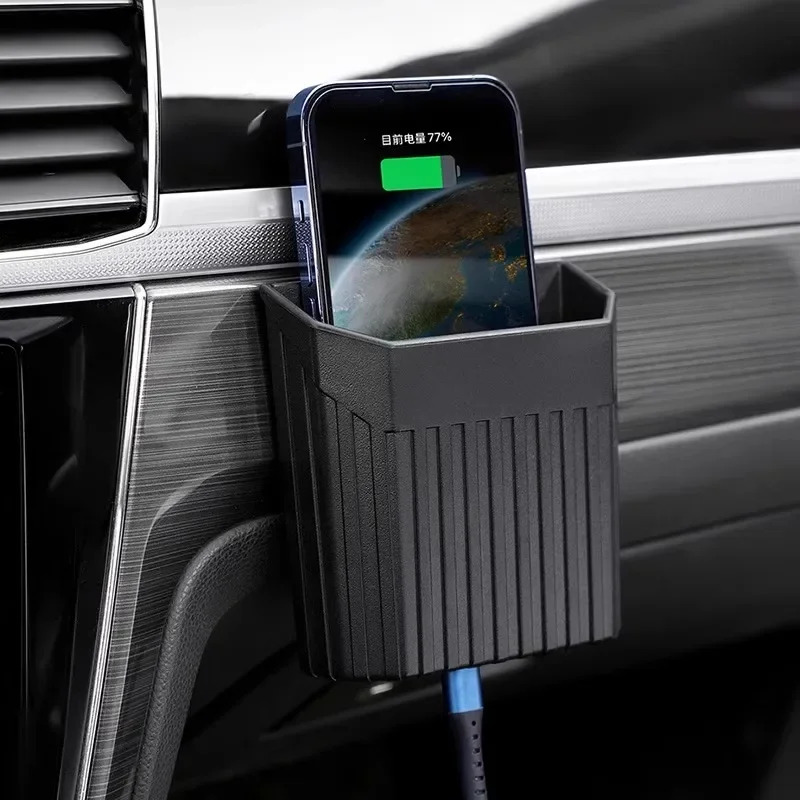 1Pcs Car Lockers Cell Phone Keys Sunglasses Storage Racks Trucks Cell Phone Seats Garbage Cans Car Pockets