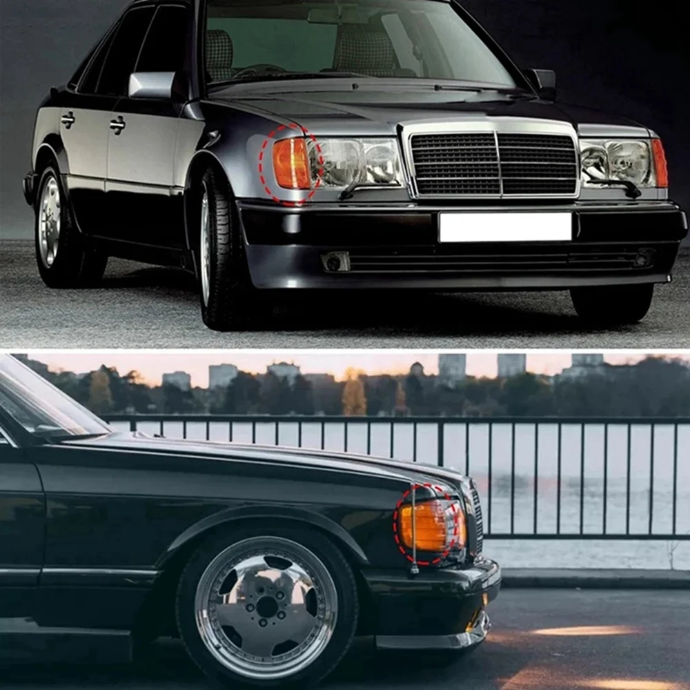 

Автомобильные L + R белые угловые фонари указатели поворота для Mercedes W124 E-Class Sedan 1985-95 1248260043 1248260143 -A36P