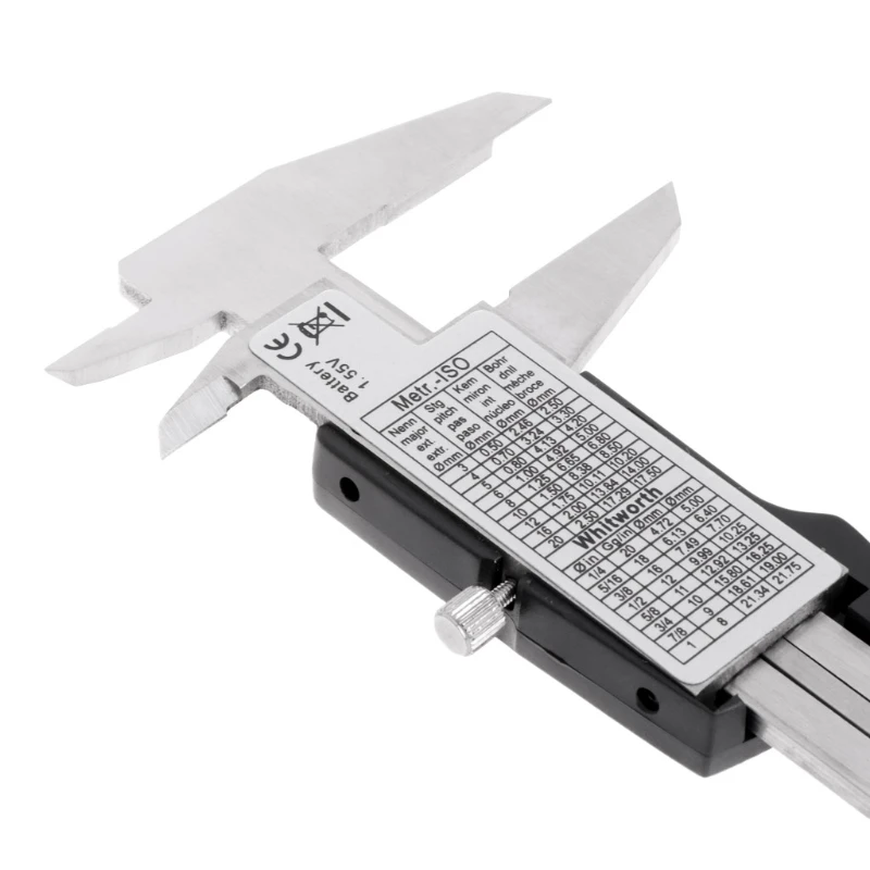 Electronic Caliper with Inch/Metric/Fractions Conversion Large LCD Display