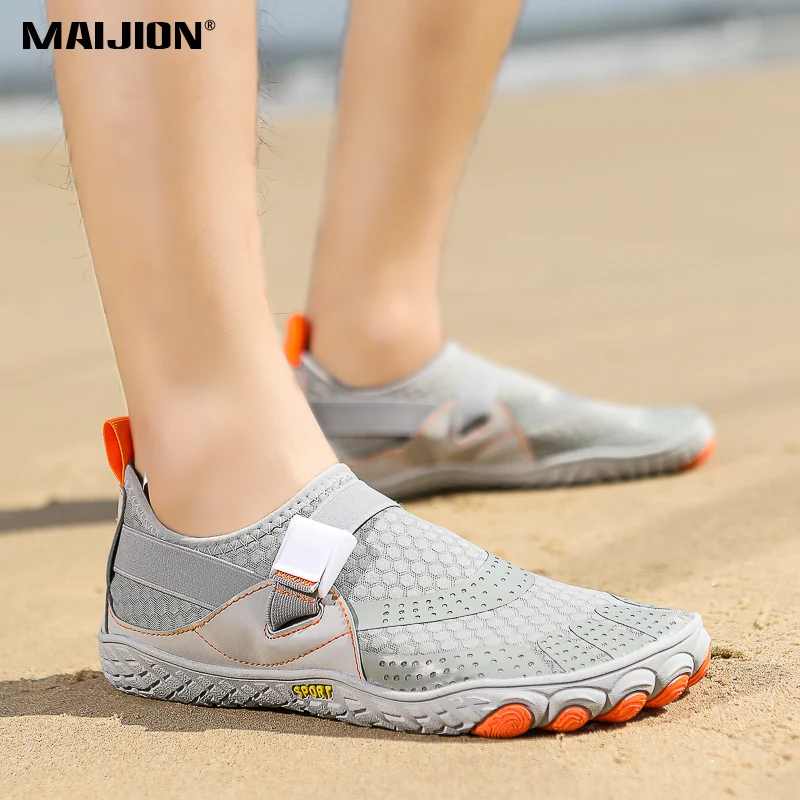 Men Non-slip Light Water Shoes Women Breathable Quick Dry Beach Aqua Shoes Wading Shoes for Outdoor Surfing Fishing Boating