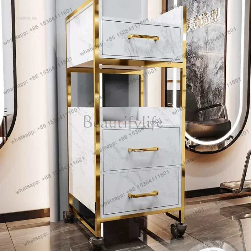 

Hair Salon Tool Cabinet Barber Shop Special Salon Trolleys Barber Shop Auxiliary Cart